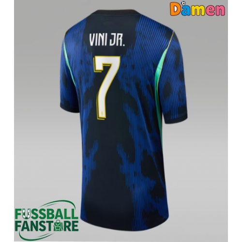 Brasilien Vinicius Junior #7 Replik Auswärtstrikot Damen WM 2026 Kurzarm